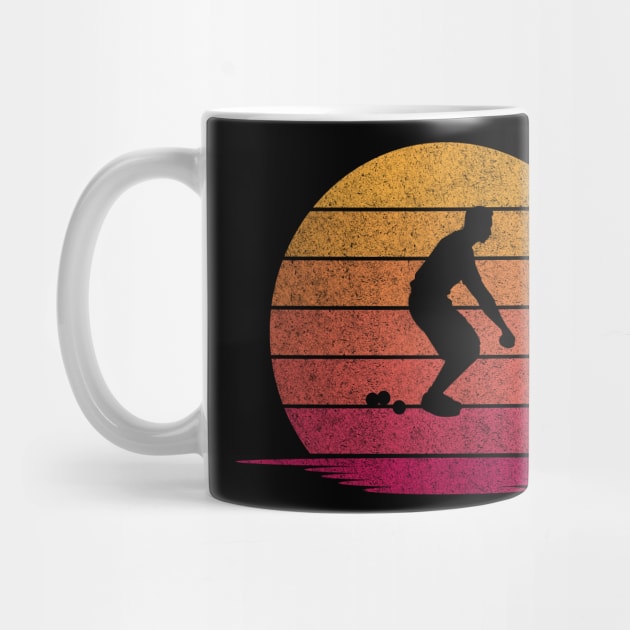 Awesome Funny Bocce ball Gift - Hobby Silhouette Sunset Design by mahmuq